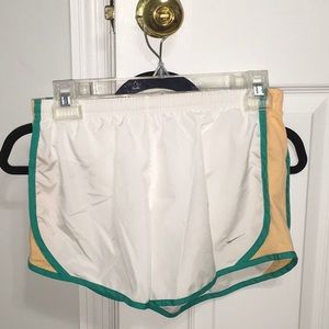 White Nike gym shorts